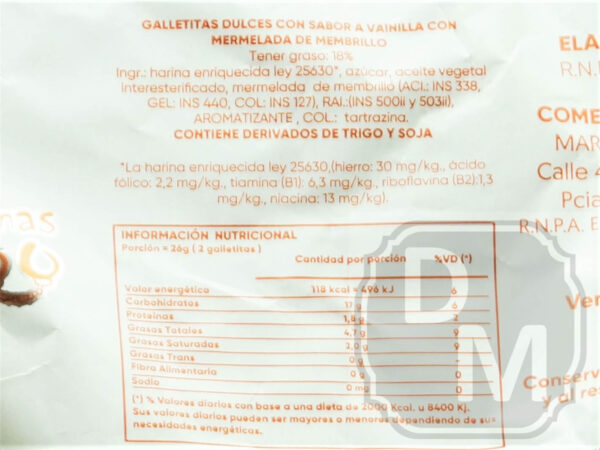 Galletitas Rincon Vegano Info