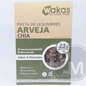 Fideos Proteicos de Arvejas y Chia - Wakas