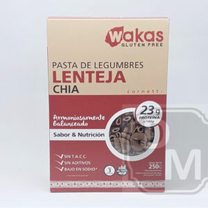 Fideos Proteicos de Lenteja y Chia - Wakas