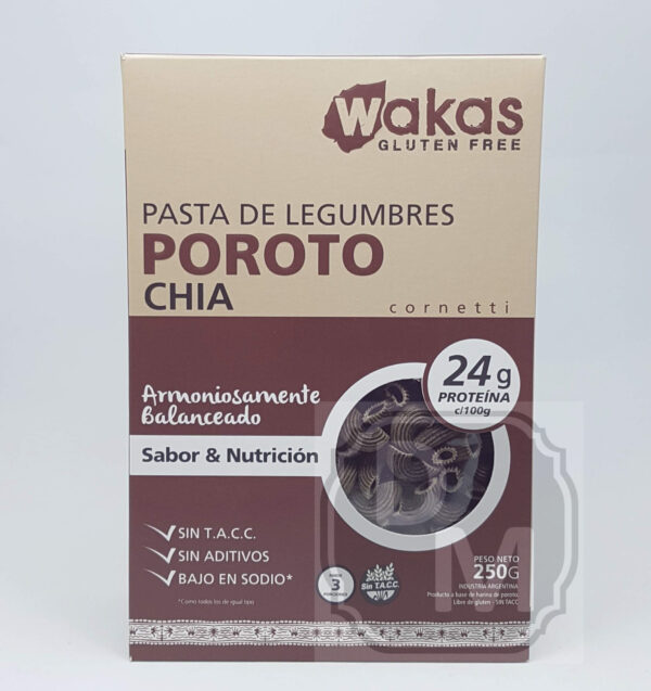 Fideos Proteicos de Porotos y Chia - Wakas