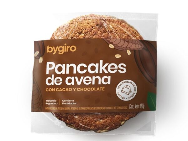 Pancakes ByGiro de Avena Chocolate y Cacao