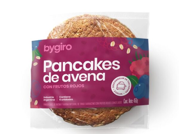 Pancakes ByGiro de Avena y Frutos Rojos