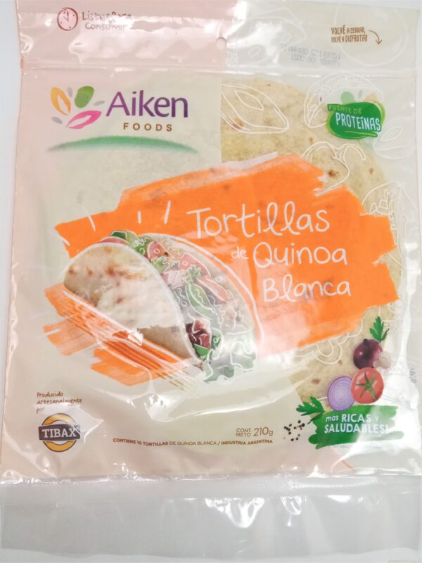 Tortillas de Quinoa Blanca AikenFoods
