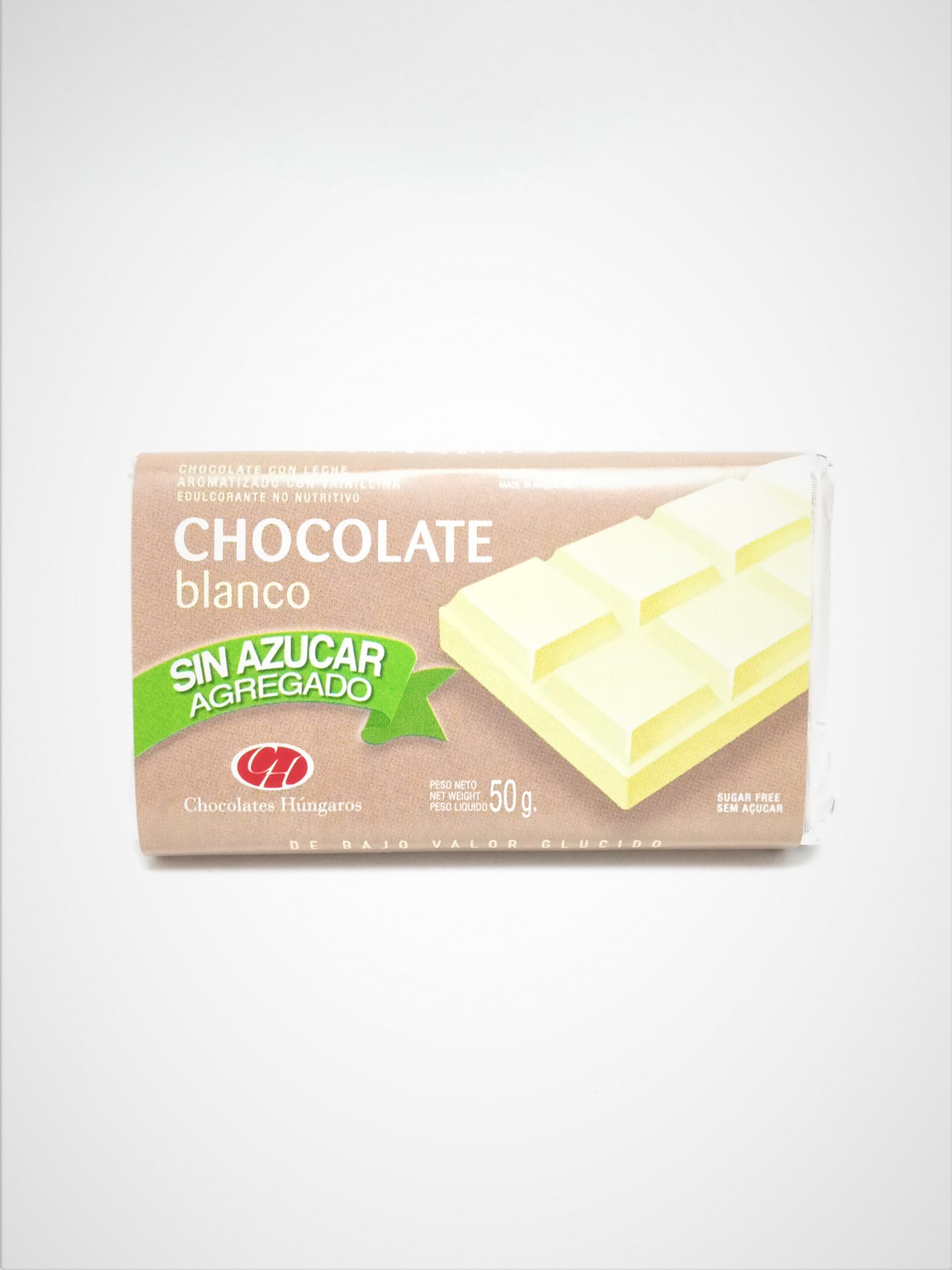 Chocolate Blanco Sin Azúcar – Chocolates Húngaros x 50g – Dietetica Mari