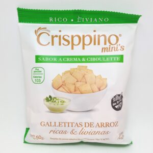 Galletitas de Arroz sabor a Crema y Ciboulette Crisppino
