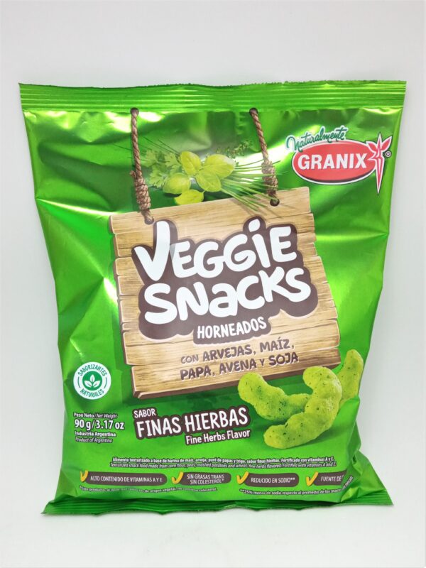 Veggie Snacks sabor Finas Hierbas Granix