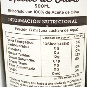 Aceite de Oliva Extra Virgen La Tranquilina