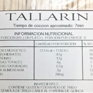 Tallarín QuinoaCatamarca