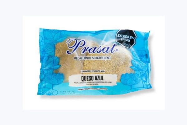 Milanesas de Soja Rellenas con Queso Azul - Prasat x 4unidades - 460g Total