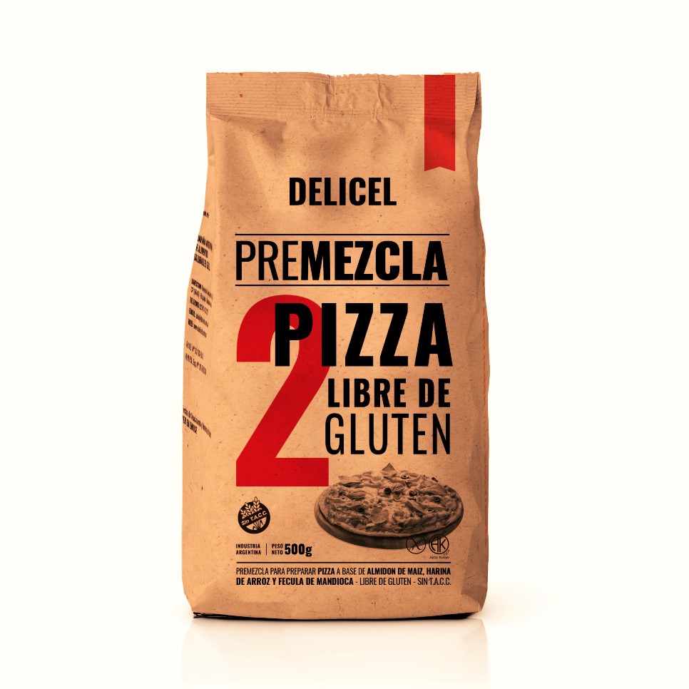 Pizza sin gluten con premezcla - ¡Para celíacos!