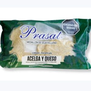 Milanesas de Soja Rellenas con Verdura y Queso - Prasat x 4unidades - 460g Total