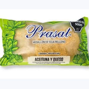 Milanesas de Soja Rellenas con Aceituna y Queso - Prasat x 4unidades - 460g Total