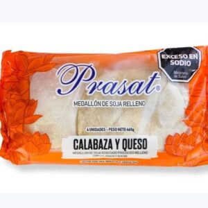 Milanesas de Soja Rellenas con Calabaza y Queso - Prasat x 4unidades - 460g Total