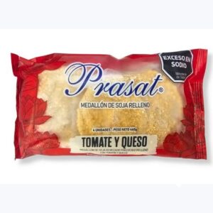 Milanesas de Soja Rellenas con Tomate y Queso - Prasat x 4unidades - 460g Total
