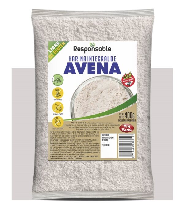 Harina de Avena Sin TACC Yin Yang