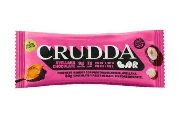 Barra Proteica de Avellanas - Crudda x40gr