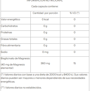 Bisglicinato Magnesio x50cap Natier