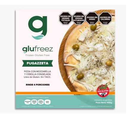 Pizza de Fugazzeta Sin TACC - Glufreez x400gr